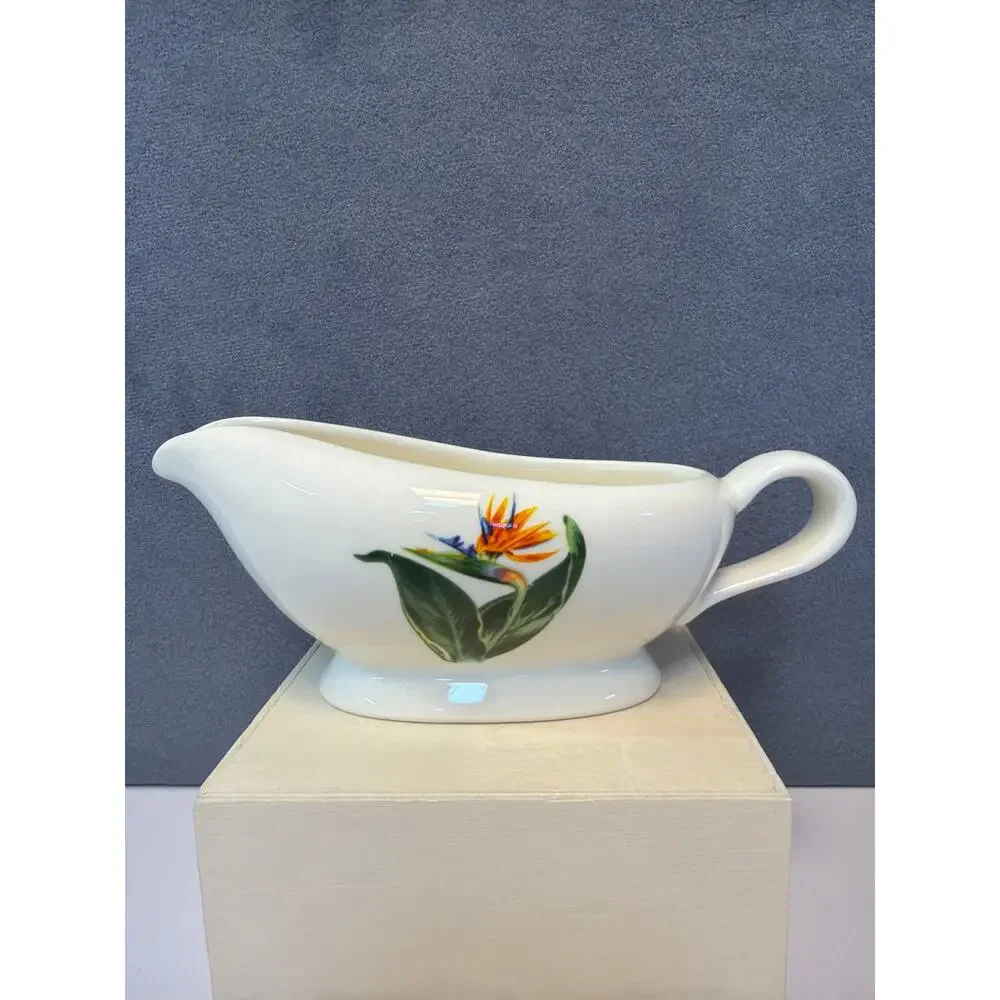 Vintage 1950’s Santa Anita Ware Flowers of Hawaii Bird of Paradise Creamer - Picture 1 of 7